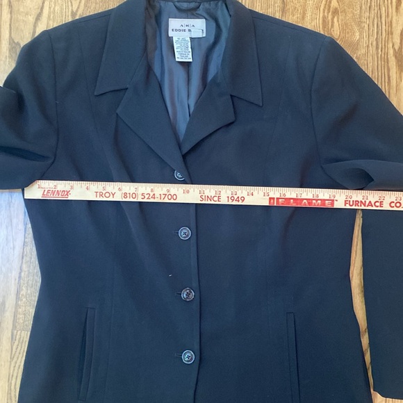 Coordinated set suit pant suit Eddie Bauer black size 12 trouser classic - Picture 6 of 14